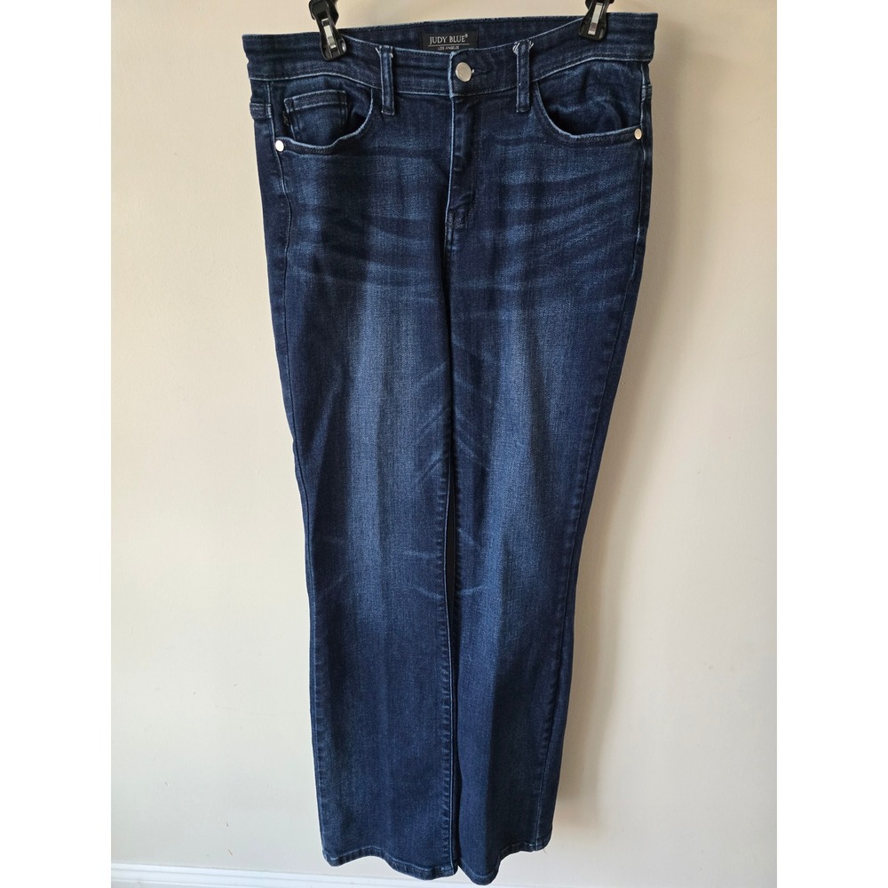 Judy Blue Slim Bootcut Jeans Dark Wash High Rise Denim Size 9 29 Indigo